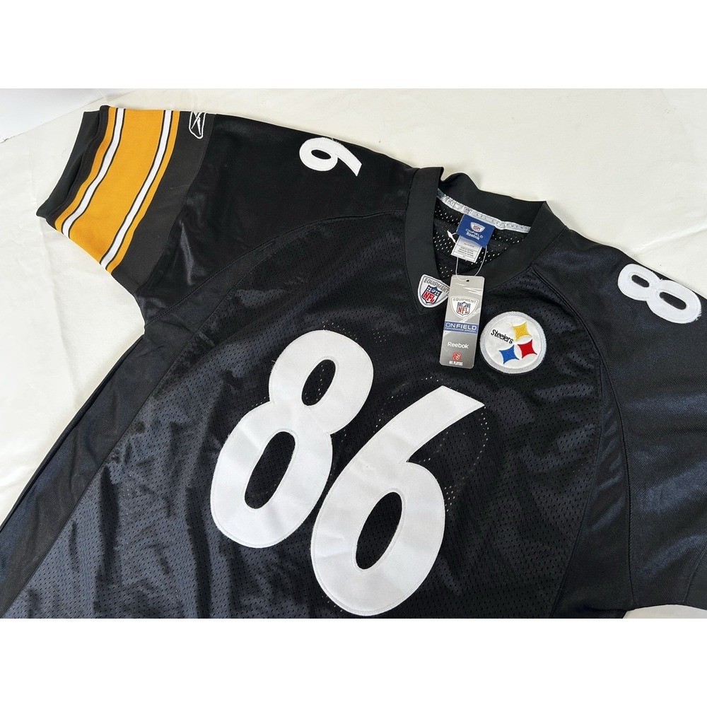 NWT HINES WARD REEBOK ON FIELD #86 Pittsburgh Steelers Jersey Size 52